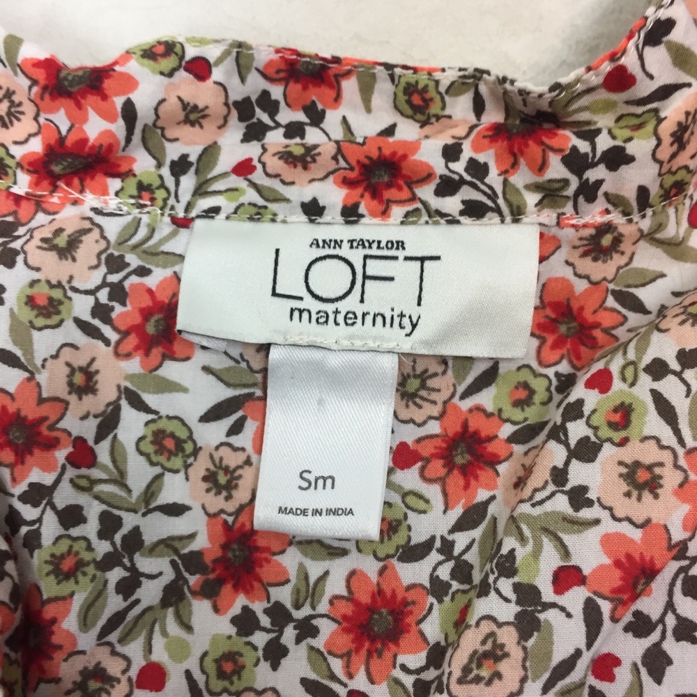 Ann Taylor Loft Maternity Sz Small Pregnancy Shirt - Picture 3 of 6